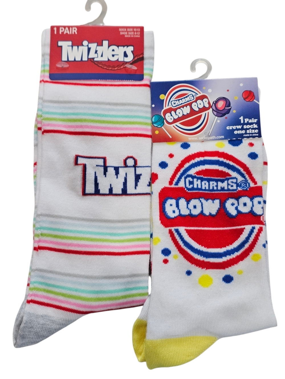 Men's Novelty Socks, Twizzlers And Charms Blow Pops, New - Picture 2 of 6
